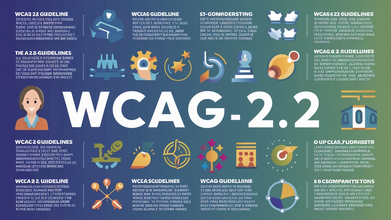 웹 접근성 기준 WCAG 2.2 가이드라인 인포그래픽